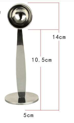 Image of Espresso Stand Coffee Measure Tamper Spoon Stainless Steel Coffee & Tea Tools Tampers Coffeeware New