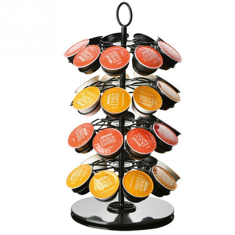 Image of Iron Coffeeware Nespresso Coffee Capsules Pot Holder Stand Capsule Storage Rack Shelf Organizer For Dolce Gusto